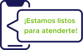 Icono con notificación que dice, estamos listo para atenderte